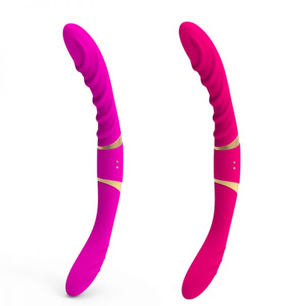 Mina Çift Taraflı Anal ve Vajina12 Mod Pembe Vibratör