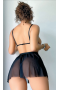 Gizemli Sexshop Kırmızı Dantelli Fantazi Tül Mini Gecelik