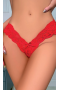 Gizemli Sexshop Kırmızı Dantel Seksi Külot