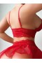  Gizemli Sexshop Kırmızı Dantelli Etekli Fantez Jartiyer Takım