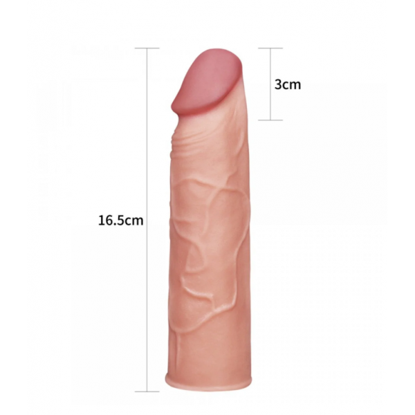 Tender Realistik Et Dokuda 2.5 Cm Uzatmalı Penis Kılıfı