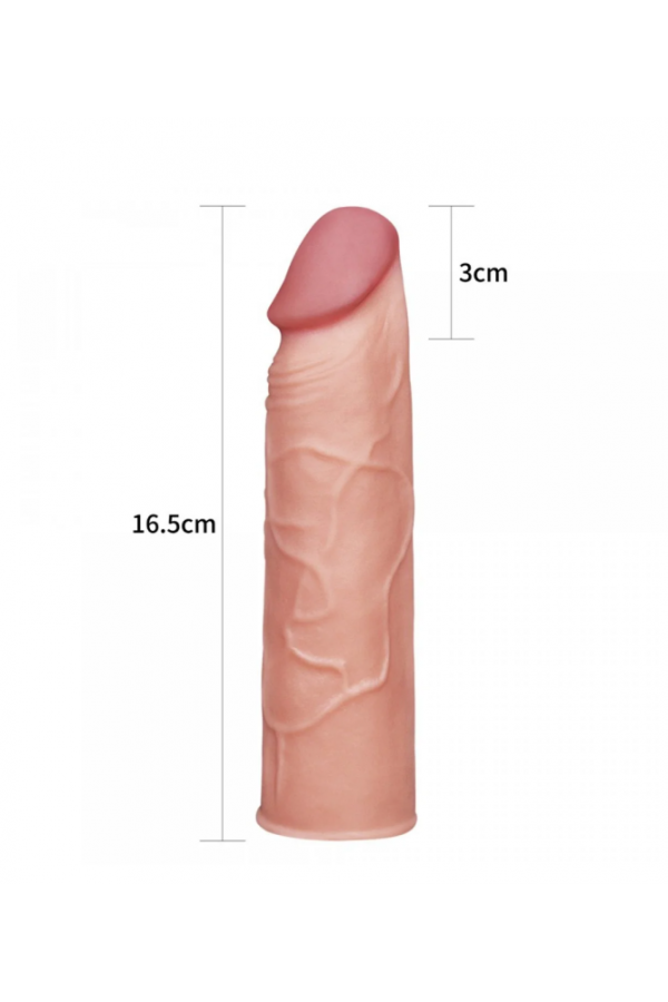 Tender Realistik Et Dokuda 2.5 Cm Uzatmalı Penis Kılıfı