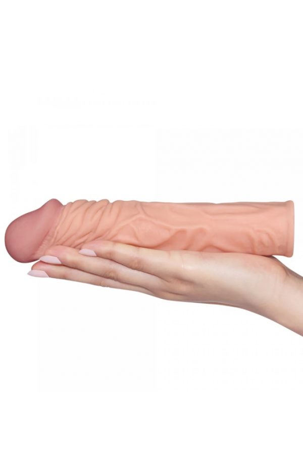 Tender Realistik Et Dokulu 5cm Uzatmalı Penis Kılıfı