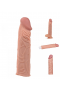Tender Realistik Et Dokulu 5cm Uzatmalı Penis Kılıfı