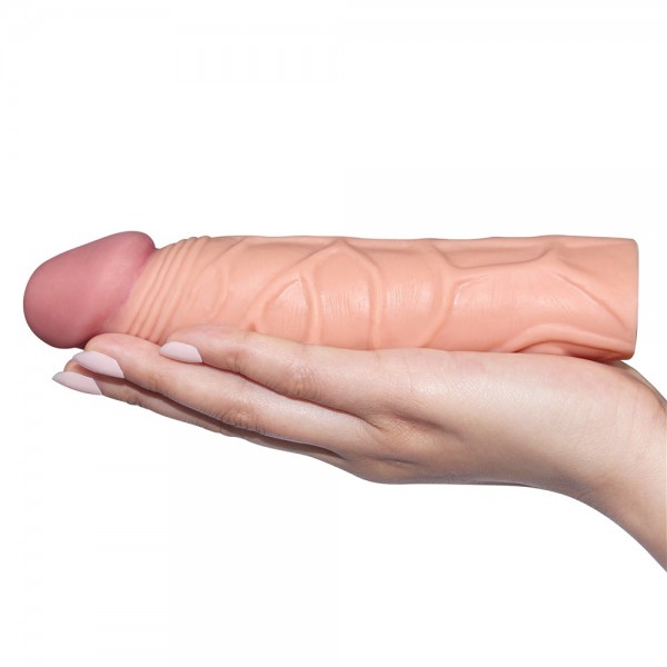 Realistik Et Dokuda 2.5 Cm Uzatmalı Penis Kılıfı