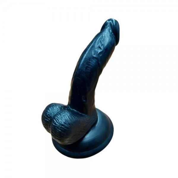 Gizemli Sexshop Siyah Anal Realistik Zenci Dildo Penis 13 cm 