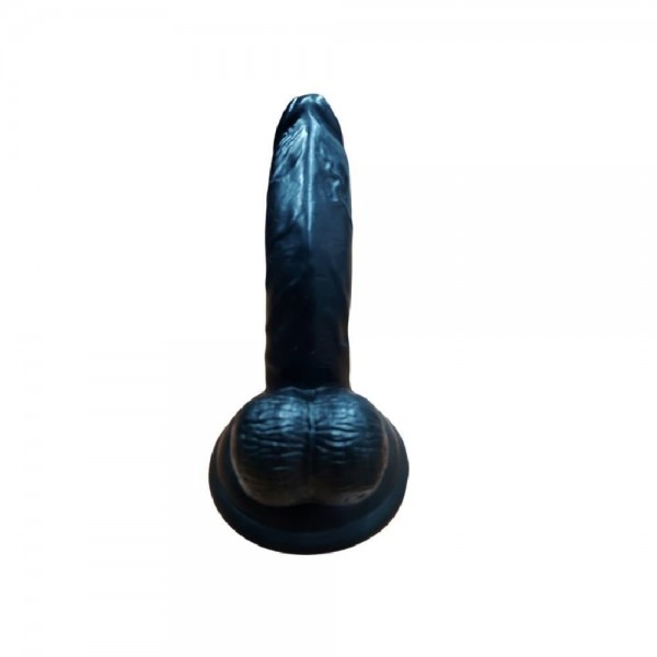 Gizemli Sexshop Siyah Anal Realistik Zenci Dildo Penis 13 cm 
