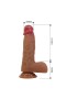 Gizemli Sexshop Realistik Vantuzlu Dildo Penis 17,3 cm