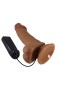 Gizemli Sexshop Çift Katmanlı Gerçekçi Titreşimli Dildo Vibratör Penis 21,8 cm