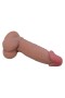 Gizemli Sexshop Kıkırdak Yapılı Çift Katmanlı Gerçekçi Dildo Penis 19,4 cm