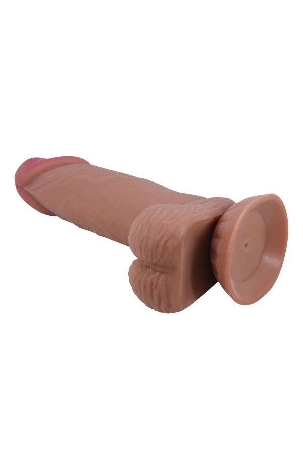 Gizemli Sexshop Kıkırdak Yapılı Çift Katmanlı Gerçekçi Dildo Penis 19,4 cm