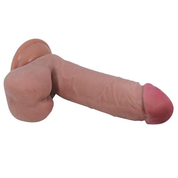 Gizemli Sexshop Çift Katmanlı Gerçekçi Dildo Penis 20,5 cm