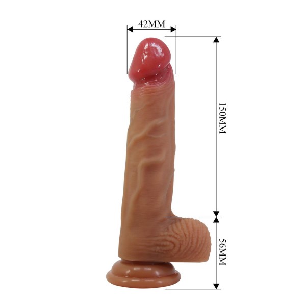Gizemli Sexshop Realistik Vantuzlu Dildo Penis 20,6 cm