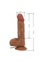 Gizemli Sexshop Çift Katmanlı Gerçekçi Titreşimli Dildo Vibratör Penis 21,8 cm