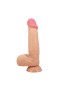 Gizemli Sexshop Kıkırdak Yapılı Çift Katmanlı Gerçekçi Dildo Penis 21,8 cm  