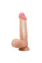Gizemli Sexshop Kıkırdak Yapılı Çift Katmanlı Gerçekçi Dildo Penis 21,8 cm  