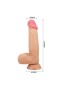 Gizemli Sexshop Kıkırdak Yapılı Çift Katmanlı Gerçekçi Dildo Penis 21,8 cm  