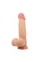 Gizemli Sexshop Kıkırdak Yapılı Çift Katmanlı Gerçekçi Dildo Penis 21,8 cm  