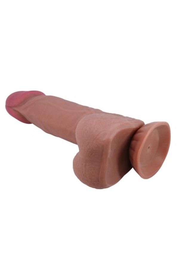   Kıkırdak Yapılı Çift Katmanlı Melez Gerçekçi Dildo Penis 21,8 cm