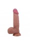 Gizemli Sexshop  Kıkırdak Yapılı Çift Katmanlı Melez Gerçekçi Dildo Penis 21,8 cm