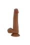 Gizemli Sexshop Yeni Nesil Çift Katmanlı Realistik Vantuzlu Dildo Penis 22 cm