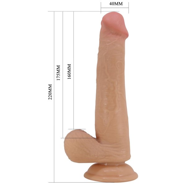 Gizemli Sexshop Yeni Nesil Çift Katmanlı Realistik Vantuzlu Dildo Penis