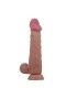 Gizemli Sexshop Kıkırdak Yapılı Çift Katmanlı Melez Gerçekçi Dildo Penis 24 cm