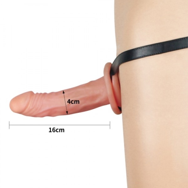 Lovetoy İçi Boş Unisex Kullanılabilen 17 Cm Belden Bağlamalı Penis
