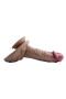 21 Cm Çift Katmanlı Gerçek Ten Dokusunda Realistik Penis
