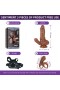 Gerçekçi Ten Dokusunda İçi Dolu Kemerli Penis Kahverengi Et Renginde